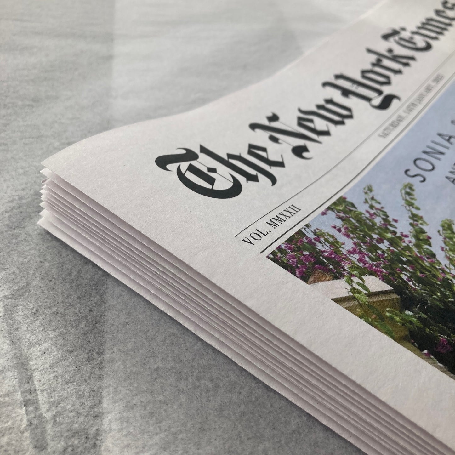 Bespoke Wedding Day Newspaper - Order of Service & Keepsake